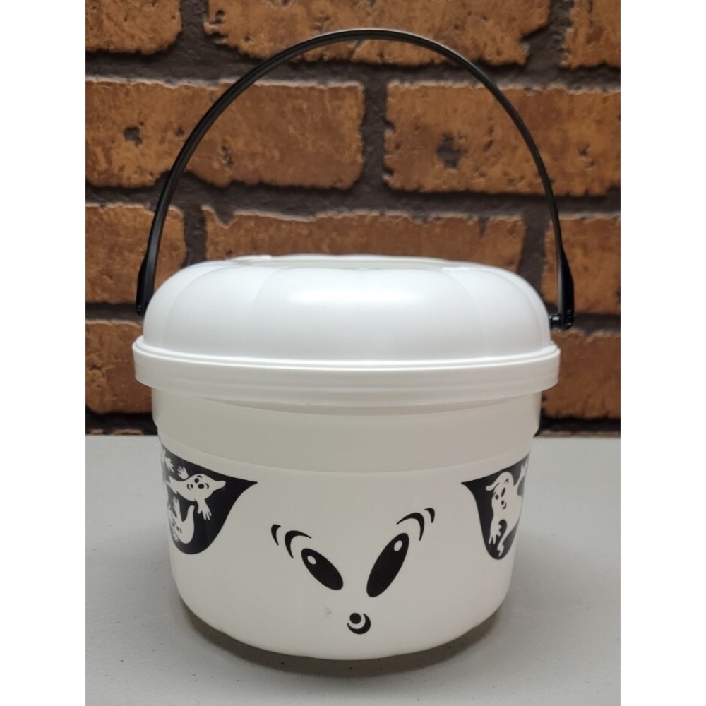 Vintage 1993 McDonalds McBoo Ghost Bucket Halloween Trick-or-Treat Candy Pail WH